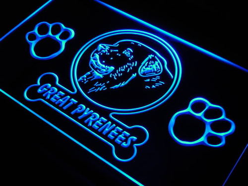 Great Pyrenees Dog Pet Shop Neon Light Sign